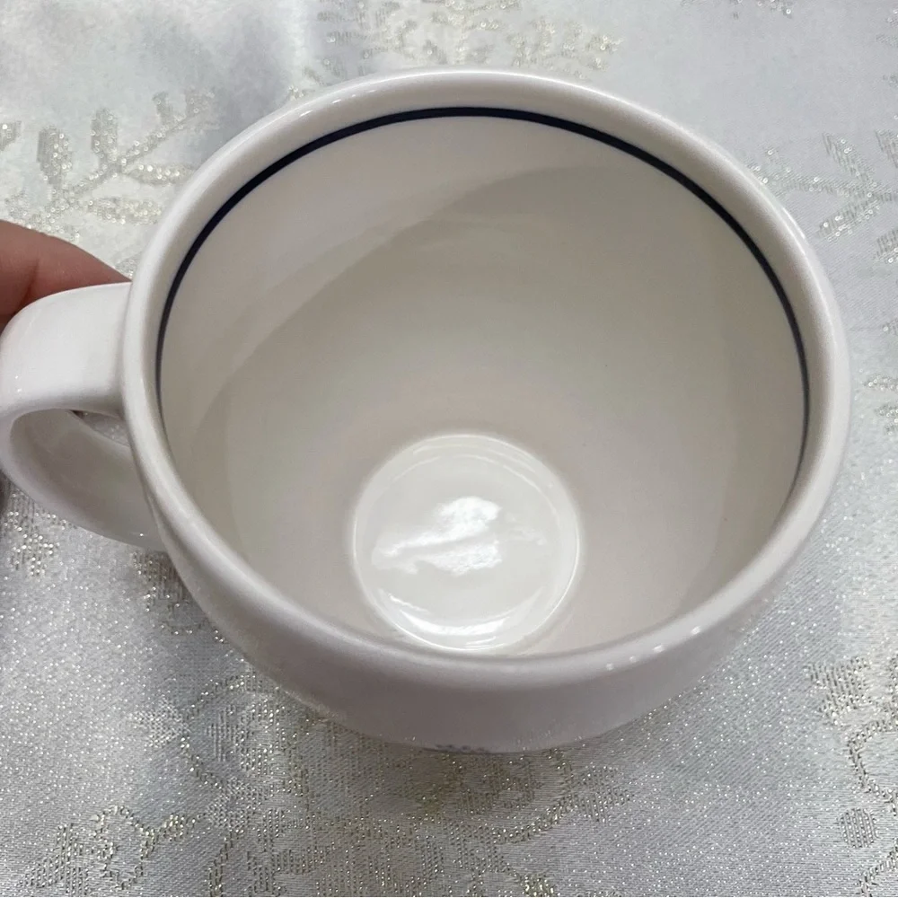 Starbucks Barista 2003 White Ceramic Coffee Mugs x2